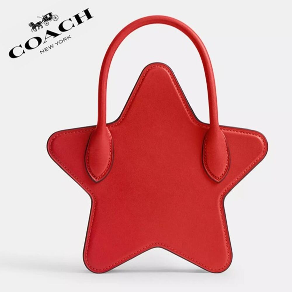 NWT ❤️ Coach Star Bag In Regenerative Leather - Picture 2 of 10